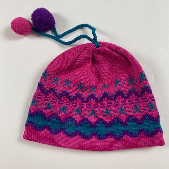 Vintage Lot of 2 Capello Canada Ski Beanie Hat Cap Toque Women's One Size - Picture 4 of 9